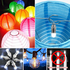 16 Pcs Colorful Paper Lanterns (Multicolor,Size of 4”, 6”, 8”, 10”) – Chinese/Ja