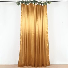 8×10 ft GOLD Satin CURTAIN Wedding Photography Backdrop Panel Party Decorations