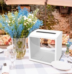 White Card Box for Party with Clear Window Box for Cards Receiving for Weddin…