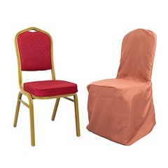 50 Terracotta Polyester BANQUET CHAIR COVERS Wedding Party Reception Decorations
