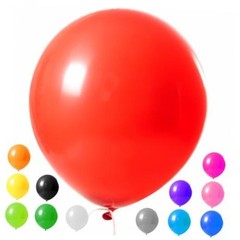 36 Inch Assorted Rainbow Large Latex Balloons, 15 PCS Big Multicolor Colorful