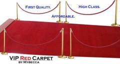 High Class VIP Quality Red Carpet Aisle Runner for Events, Wedding and Ceremony