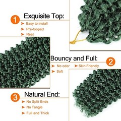 Dark Green Passion Twist Hair 24 Inch 1 Pack Water 24 Inch (Pack of 1) #DGreen