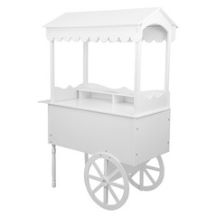 55lbs Candy Cart Display Stand with 2 Wheels Decorated Dessert Cart Candy Cart