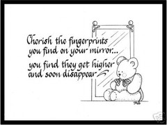 CHERISH THE FINGERPRINTS Matted Calligraphy Print