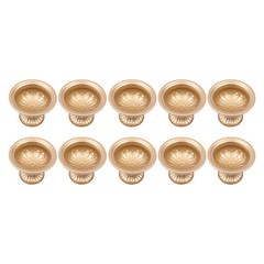 Pack of 10 Gold Flower Trumpet Vases Wedding Party Tabletop Centerpieces Stand