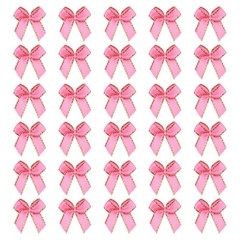 Mini Metallic Gold Edge Ribbon Bow 22x23mm Bow (Pack of 50 Rose Red)