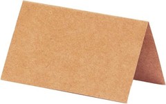 Place Cards for Weddings Dinner Parties Rustic Kraft 100 Count