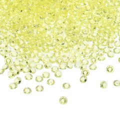 4000 Pcs Acrylic Wedding Table Diamonds 6mm Crystals Gems Light Yellow