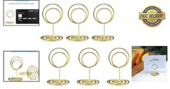 20pcs Gold Mini Table Number Holders for Elegant Wedding & Event Centerpieces