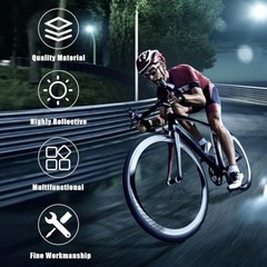 2 PCS Motorcycle Reflectors, Plastic Round Reflective Warning Reflector White