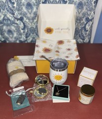 Hello Sunshine Gift Box Wine Candle Socks Necklace Keychain Mirror Cosmetic