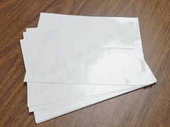100 Blank Table Tent Event Name Cards DIY Glossy/Matte, 2 per 8.5×11 Paper Sheet