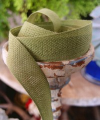 5/8″ Linen Cotton Blend Ribbon 25 Yard Roll – 6 Color Choices