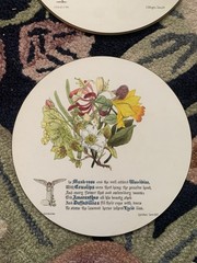 Vintage Sewell Floral Placemats Trivets Set Of 4 Floral Design Made In England