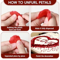 3000 PCS Artificial Rose Petals with 20 PCS Flameless LED Tea Lights Candles
