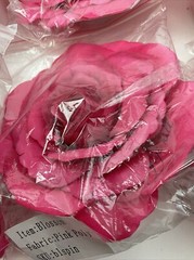 Pink Polyester Fake Flowers Set Of 19 New