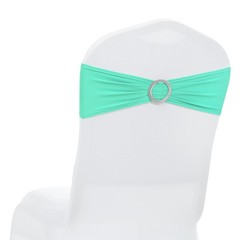 Mds Pack Of 50 Spandex Chair Sashes Bow Premium Stretch Chair Cover Band Buckle