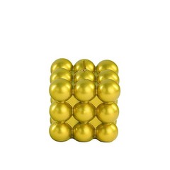 2 GOLD Bubble Cube Unscented Paraffin Wax CANDLES Wedding Centerpieces Events