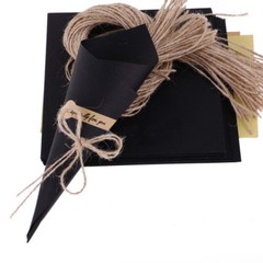 50/100 Vintage Cones Kraft Paper Bouquet Candy Boxes Wedding Party Gifts Flower
