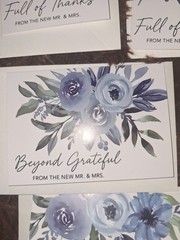 10 after wedding thank you cards with envelopes. 4×6. From The New Mr. & Mrs.
