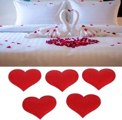 Heart Shape padded satin petals  Scatter for Valentine’s Day Wedding Decorations