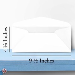 Pastel Color #10 Business Envelopes, 4 1/8 x 9 1/2, 24w (90gsm), 50 per Pack