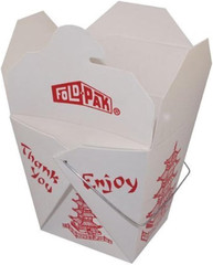 Pack of 15 Chinese Take Out Boxes PAGODA 8 Oz / Half Pint Party Favor and Food P