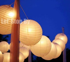 12X round Chinese paper lanterns 6″ 8″ 10″ 12″ 16″ 24 Wedding Floral decorate