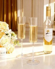 12 Pack Plastic Champagne Flutes – 6 Oz Clear Disposable 12Pack-6oz-Clear