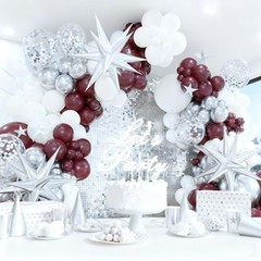 Maroon Graduation Party Decorations/Graduation Decorations Maroon White