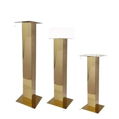 Elevate Your Event: Luxury Stainless Steel Rust-Proof finish Gold or Silver