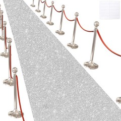 Glitter Carpet Runner for Party -200 GSM Thickness Non-Woven Fabric Runner Ru…