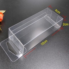 25X Clear Plastic PVC Box with Hang Hole Gift Favour Boxes Retail Shop Display