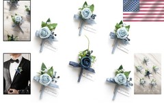 Wedding Decor Flowers, Dusty Blue & Light Blue