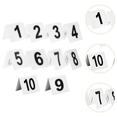 10Pcs Table Numbers, 1-10 Double Side