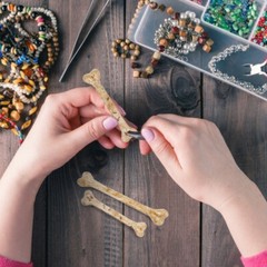 20Pcs Skeleton Bones Mini for Crafts DIY Prop Trick Toys Prank Props