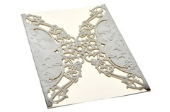 Laser cut wedding invitations