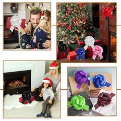 16 Pcs Pull Bows for Gift Wrapping,6 Inch Gift Bows for 16pcs Mixed Color