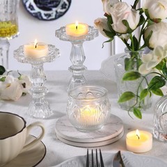 Simeitol 50 Pcs Soy Wax Tealight Candles (6 Hour Burn Time) 50pack, White