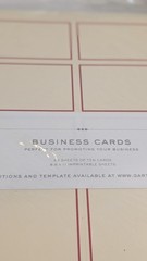 Lot of 2 Gartner Studios Red Border Printable Business Cards 250 Count Each New