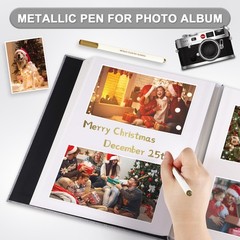 Photo Album Self Adhesive Pages Scrapbook Magnetic Photo Albums for… Fast Ship