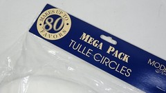 2 – Mega Pack Tulle Circles White 8 1/2″ For Wedding Shower Gifts – 160+