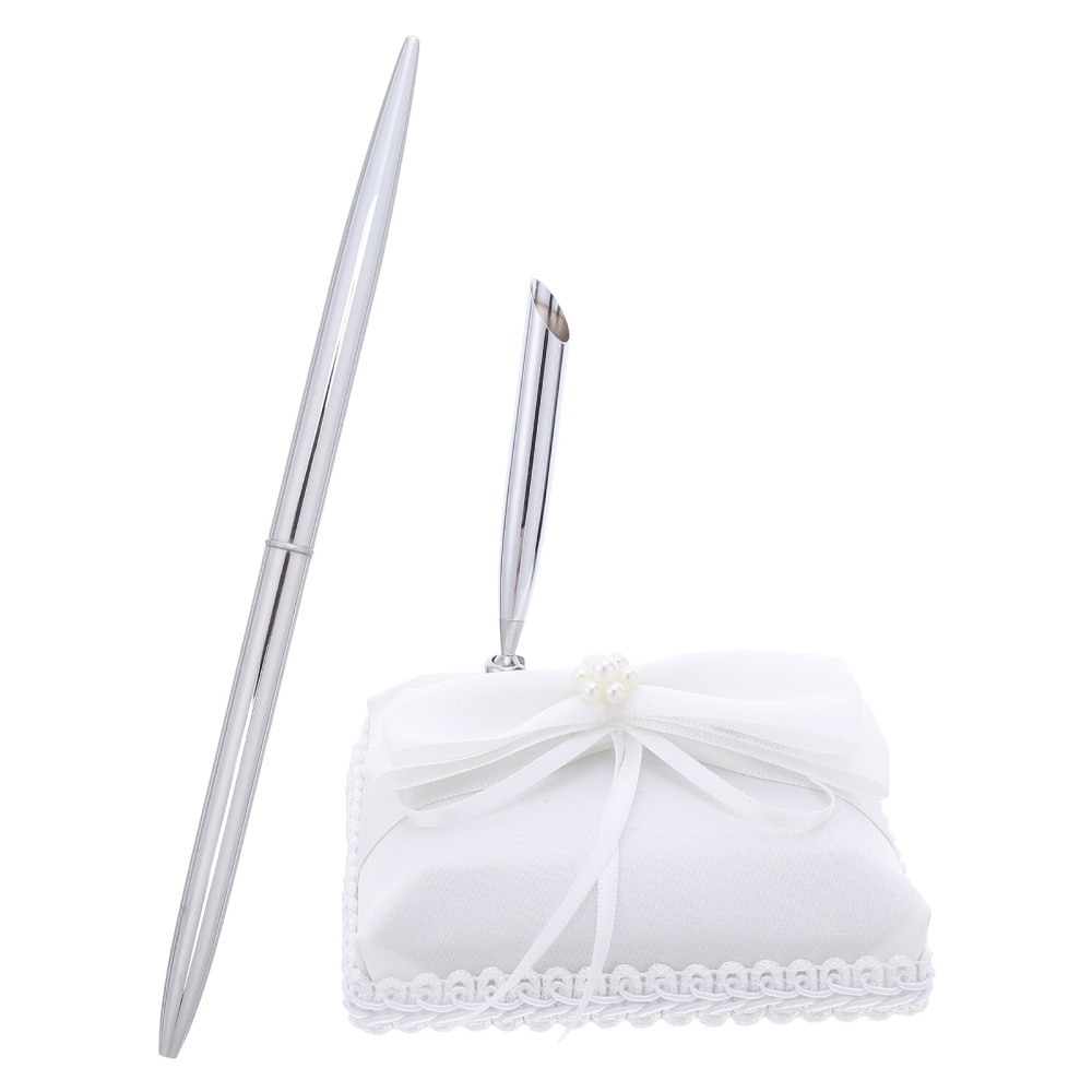 Wedding Signing Pen: Bridal Wedding Metal Sign-In Ballpoint Pen with Graceful