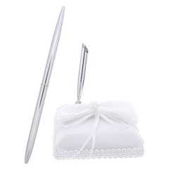 Wedding Signing Pen: Bridal Wedding Metal Sign-In Ballpoint Pen with Graceful