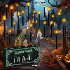 Floating Candles with Wand Remote Timer – 24 Pcs Magic LED Hanging Flameless