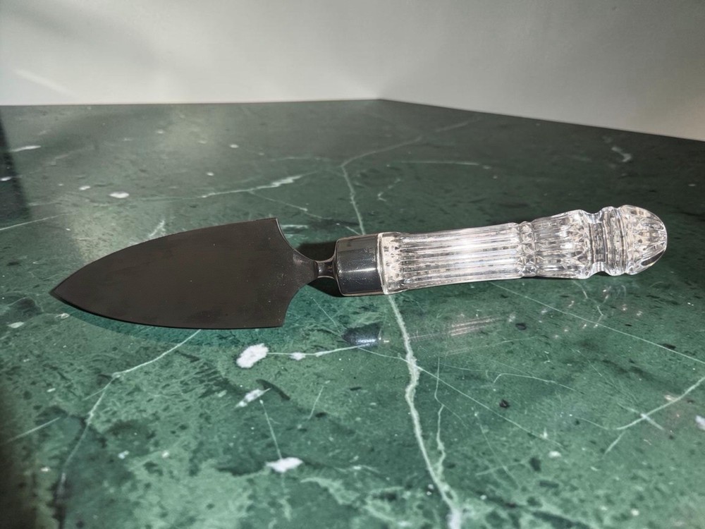 Waterford Crystal & Stainless Steel Serrated Knife, Wedding Cake Server