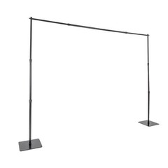 8x10ft Photo Backdrop Stand Kit Heavy Duty Weighted Steel Base Studio Background
