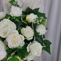 Peony and Rose Garden Flower Faux Wedding Bouquet