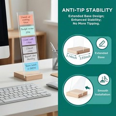 EFINLUKY 2PCS Monitor Memo Board Portable Sticky Note Transparent